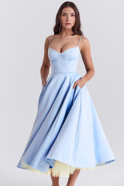 Zoe Midi Dress - Double Layer