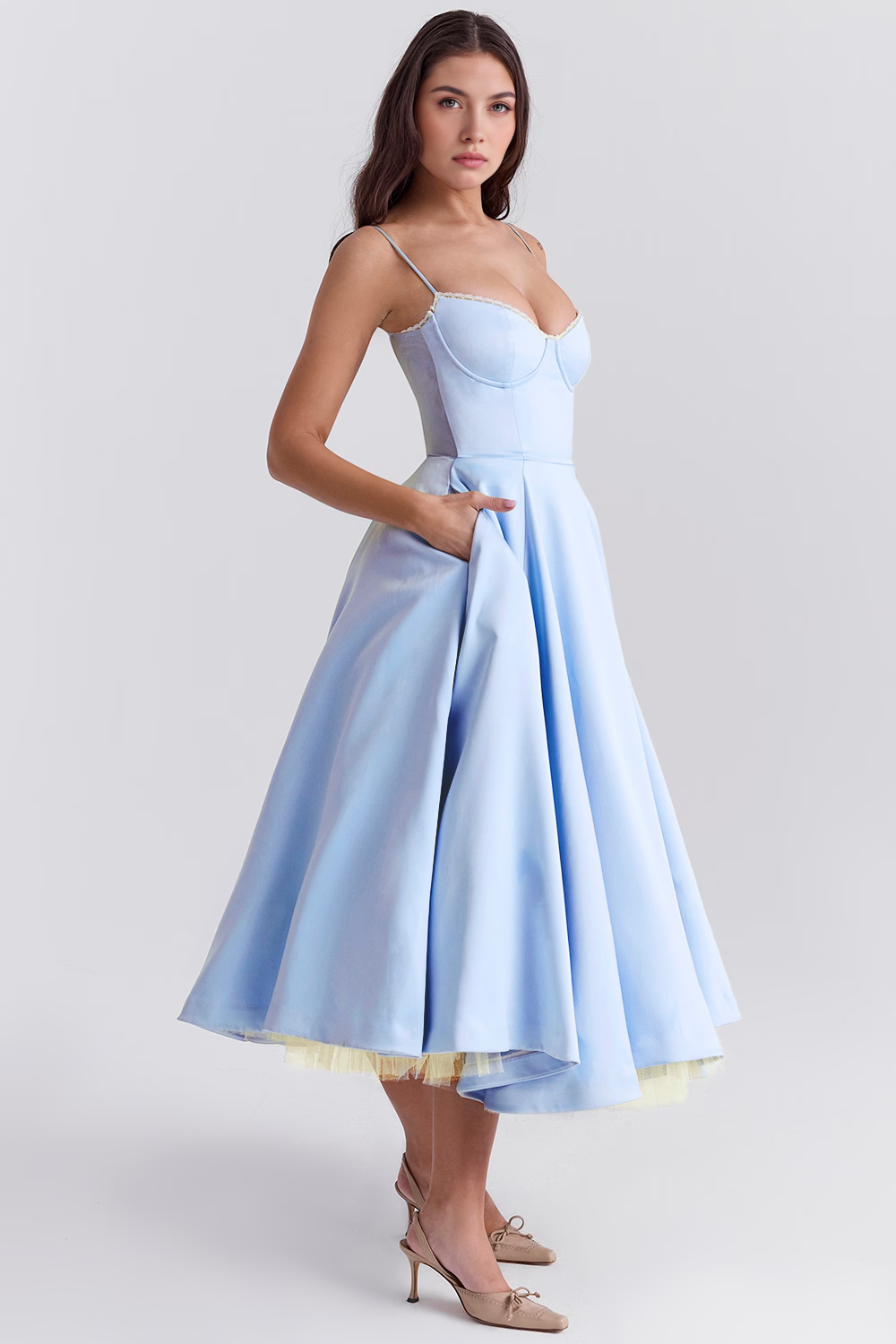 Zoe Midi Dress - Double Layer